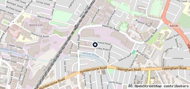 Map showing the location of Leicester Motors Ltd