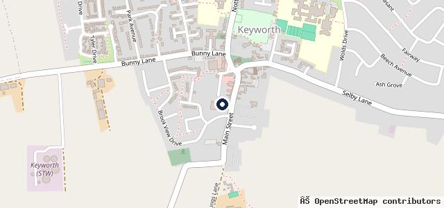Map showing the location of Lindleys Autocentres Nottingham (Keyworth)