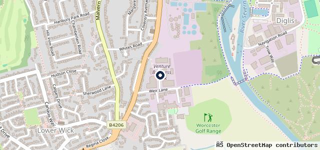 Map showing the location of Lowes Garage