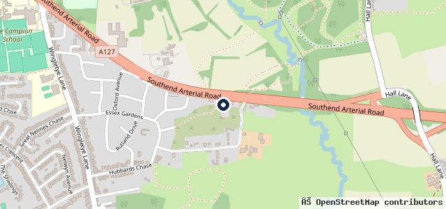 Map showing the location of M & J Freeman Auto Services (and AJ Servicing)