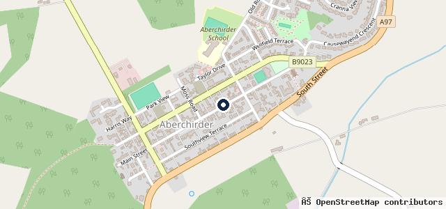 Map showing the location of McLarens Garage