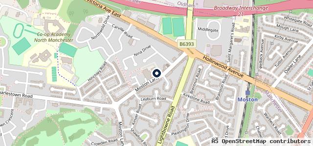 Map showing the location of Miller Vehicle Services Ltd