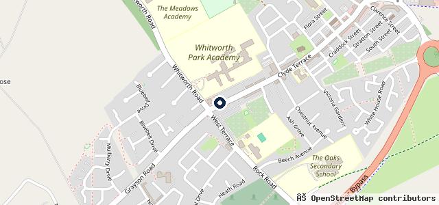 Map showing the location of Masters Of Durham
