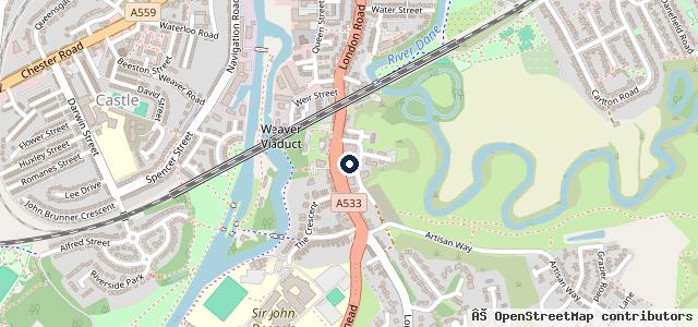 Map showing the location of Beaver Centre