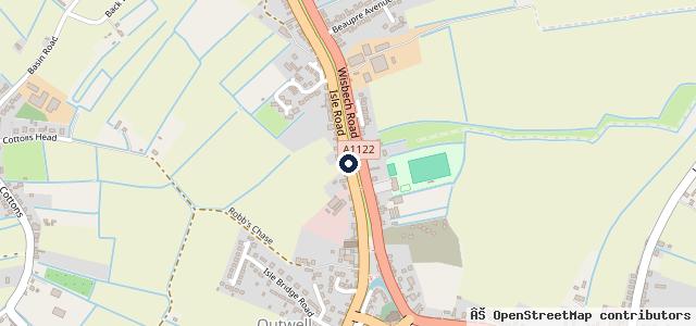 Map showing the location of Crown Service Station | Outwell