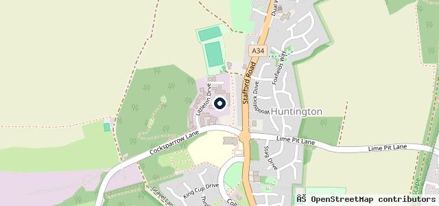 Map showing the location of P J Motors