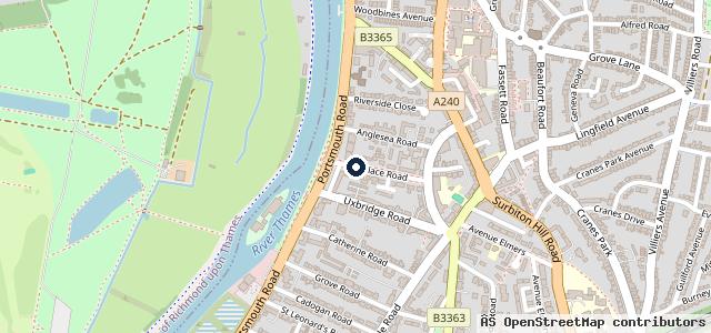 Map showing the location of Palace Garage