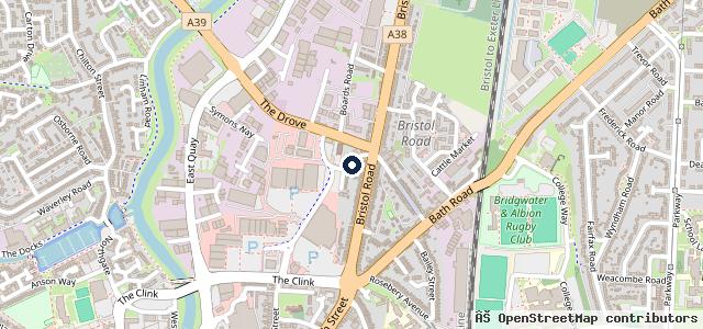 Map showing the location of Pawlett Service Station