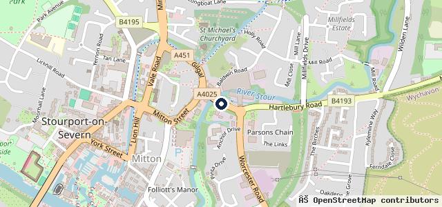 Map showing the location of Silver Seal Garage