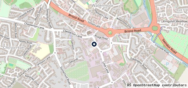 Map showing the location of Platinum Suzuki Cirencester