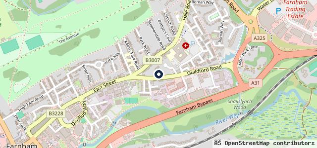 Map showing the location of PGI Garage