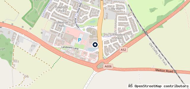 Map showing the location of Porsche Centre Nottingham