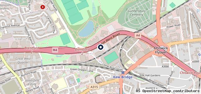 Map showing the location of Ram's Westgate