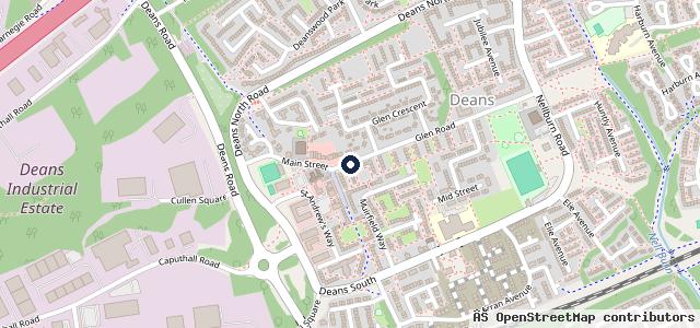 Map showing the location of Redhouse Garage Scotland Ltd