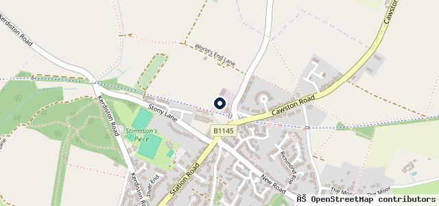 Map showing the location of Reepham Garage Services