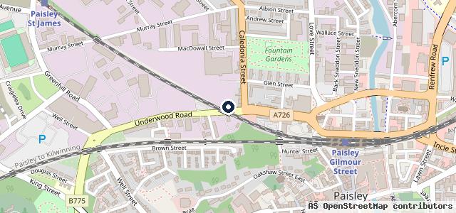 Map showing the location of Bosch Car Service - Reids Garage LTD