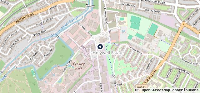 Map showing the location of Renault Watford