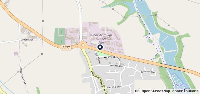 Map showing the location of Ron Skinner and Sons | Neyland