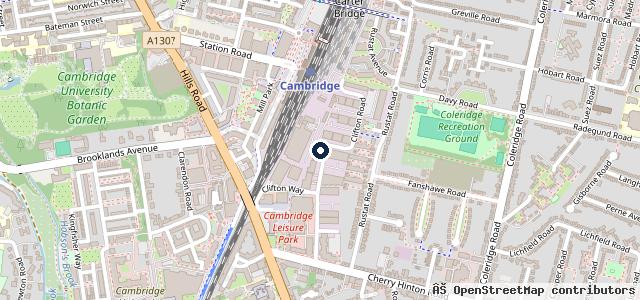 Map showing the location of Cambridge Performance Tyres - Team Protyre