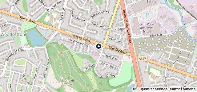 Map showing the location of Sedgley Car Sales Ltd