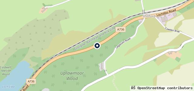 Map showing the location of Shillford Garage