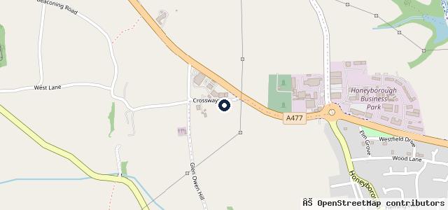 Map showing the location of Neyland Volkswagen