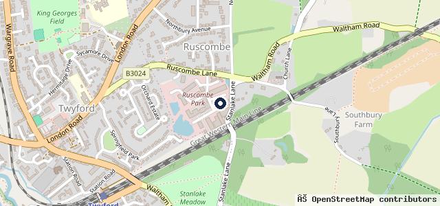 Map showing the location of Bulldog Service Station Ltd (MG, Isuzu & Subaru MOT & Servicing) Twyford Reading