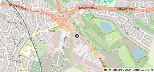 Map showing the location of Stairfoot MOT Centre Ltd