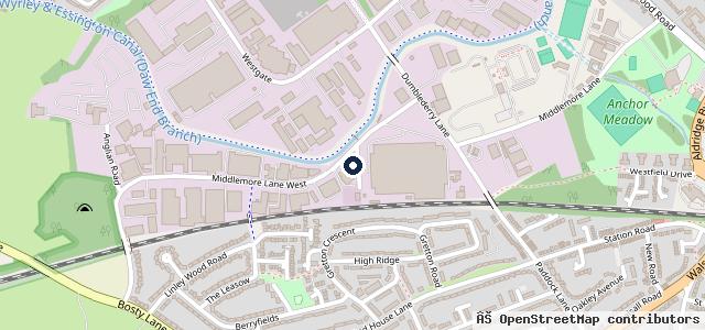 Map showing the location of T&S Tyre Services