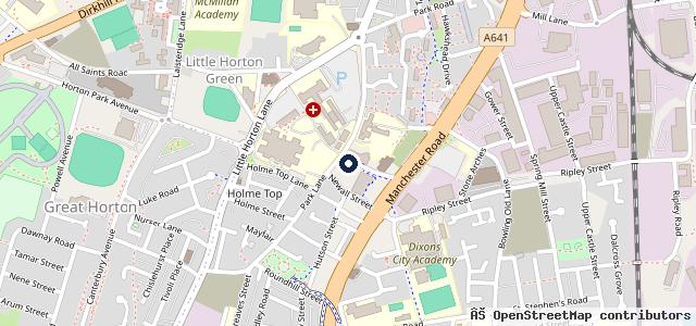 Map showing the location of Park Lane Garage Ltd