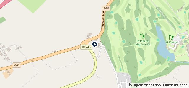 Map showing the location of Parkwall M O T & Service Station