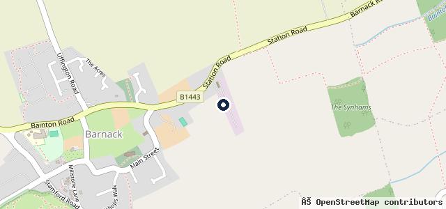 Map showing the location of Barnack Test Centre