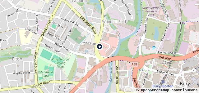 Map showing the location of Perrys Bury Vauxhall