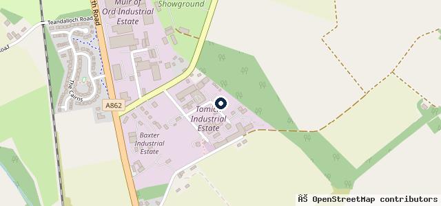 Map showing the location of RM Motors & Mot Centre