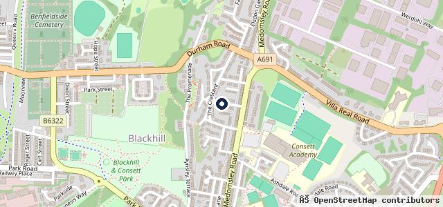Map showing the location of Robson Auto Services