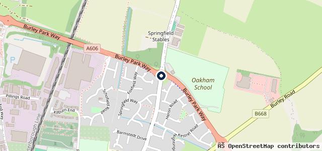 Map showing the location of Rutland Mechanic Services