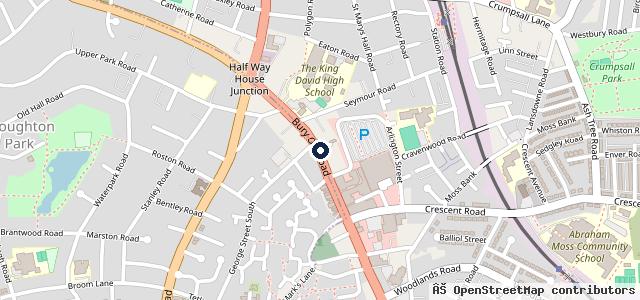 Map showing the location of Sandybank Garage