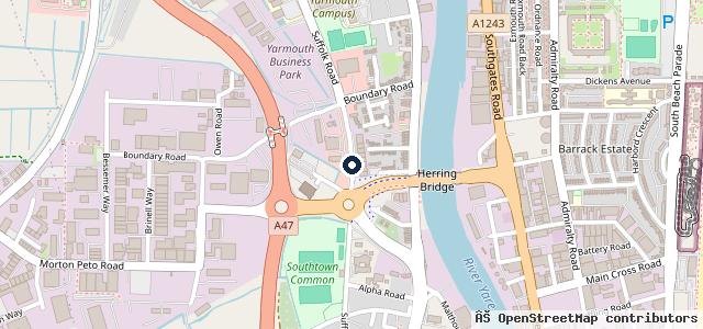 Map showing the location of Simpsons Motor Group, Used Car Sales, BOSCH, Skoda, Fiat, Abarth, Fiat Professional Aftersales