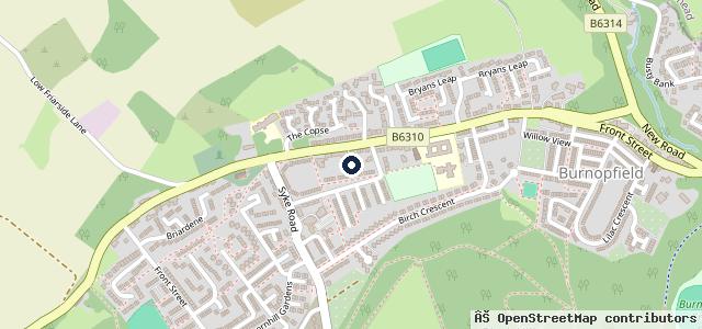 Map showing the location of Smithfield Garage