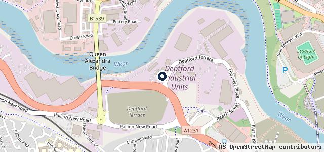 Map showing the location of Stadium Motors Limited