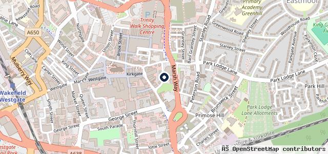 Map showing the location of 7 Sun Lane Garage (Wakefield) Ltd