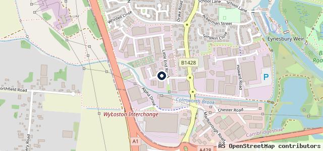 Map showing the location of Tackwood MOT & Service Centre
