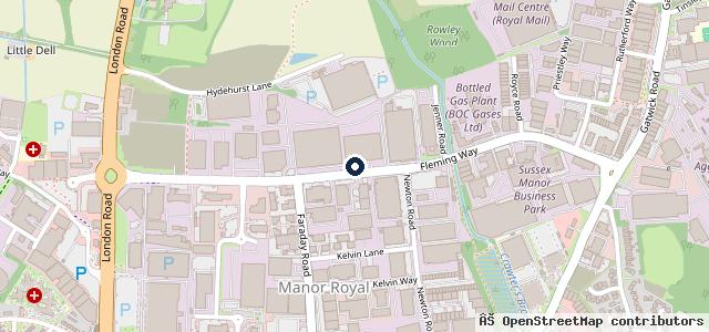 Map showing the location of Tates Crawley