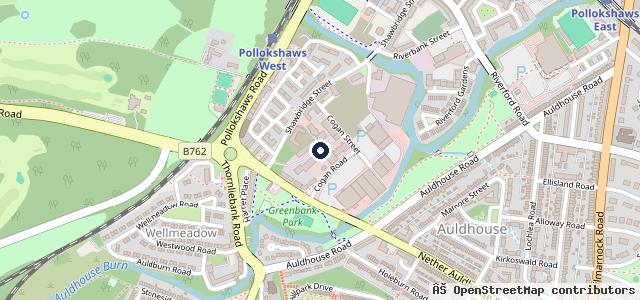 Map showing the location of Thornliebank Vehicle Services