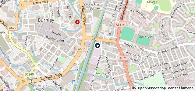 Map showing the location of Turf M O T & Tyres
