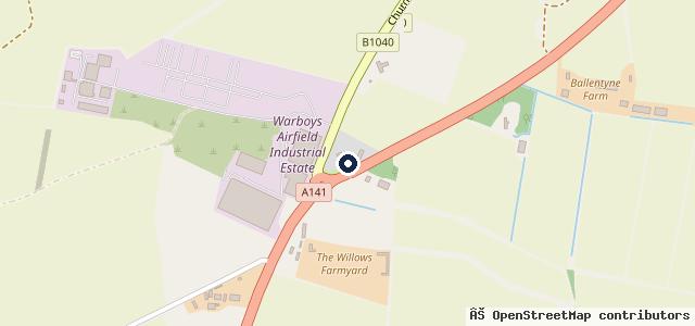 Map showing the location of Anderson motor company ltd
