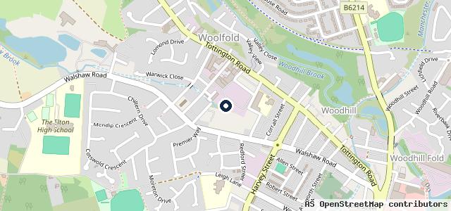 Map showing the location of Westbury Auto Centre