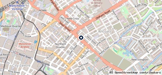 Map showing the location of Whitefield Mot Centre