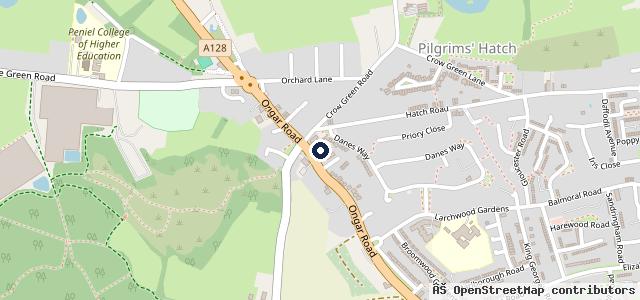Map showing the location of Car Keys Solutions - Brentwood