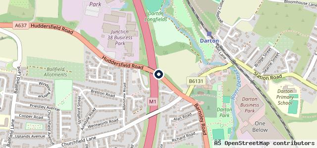 Map showing the location of Cars2 Hyundai Barnsley